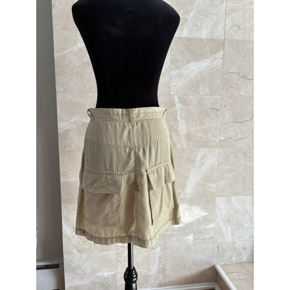 L’AGENCE Cargo Skirt 6 Neutral Olive | Ultra-Light Utility Y2K Safari Streetwear - Picture 6 of 12